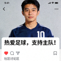 在社区讨论区留言的男性球迷头像